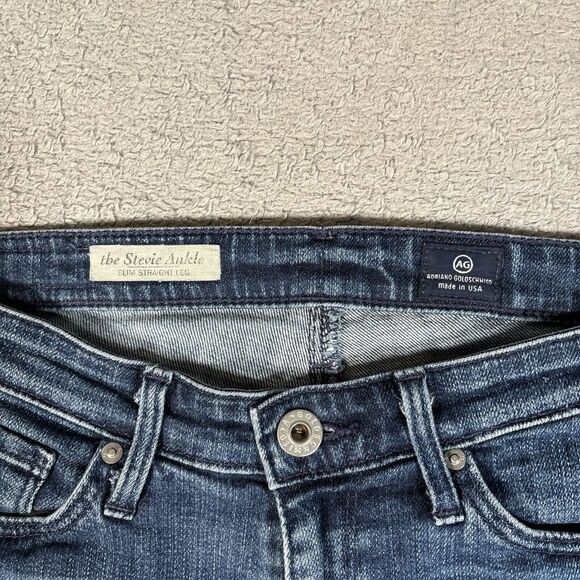 Adriano Goldschmied AG Jeans Stevie Ankle Slim Straight Women’s Fit 28x26 - Picture 7 of 10